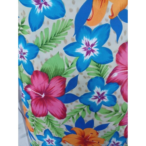 Vtg SAG HARBOR Womens Wrap Floral Skirt Sz L Y2K Hawaiian - Picture 3 of 9